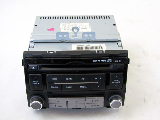 RADIO CD / OJACEVALNIK / IMETNIK HIFI OEM N. 96121-1J250BLH ORIGINAL REZERVNI DEL HYUNDAI I20 PB PBT MK1 R (2012 - 2014) BENZINA/GPL LETNIK 2014