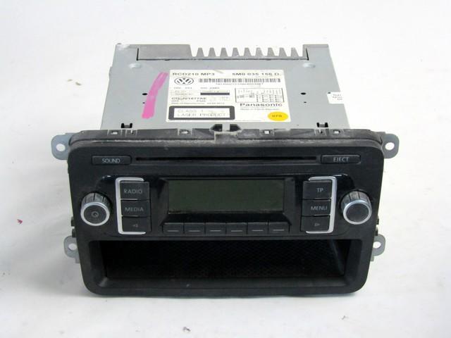 RADIO CD / OJACEVALNIK / IMETNIK HIFI OEM N. 5M0035156D ORIGINAL REZERVNI DEL VOLKSWAGEN POLO 6R1 6C1 (06/2009 - 02/2014) BENZINA LETNIK 2009
