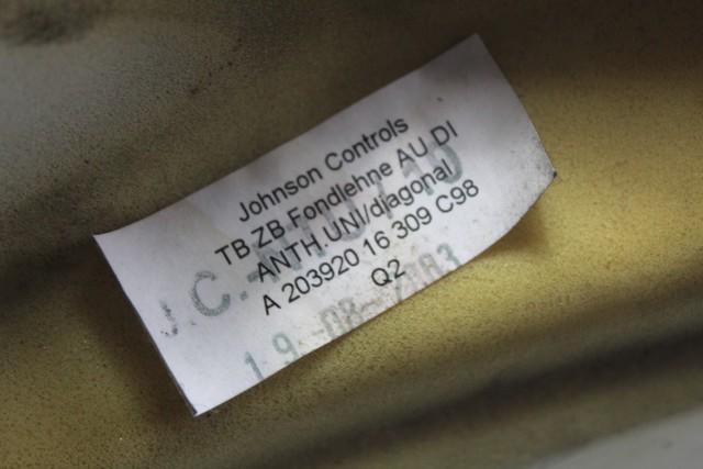 LATVIJSKI STRANSKI SEDEZI ZA ZADNJE SEDEZE OEM N. 17865 FIANCHETTI LATERALI SEDILI POSTERIORI TESSUT ORIGINAL REZERVNI DEL MERCEDES CLASSE C CL203 SPORTCOUPE (2000 - 2008)DIESEL LETNIK 2003