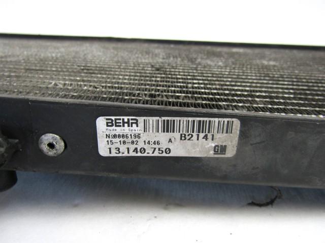 HLADILNIK KLIME OEM N. 13140750 ORIGINAL REZERVNI DEL OPEL CORSA C X01 (10/2000 - 2004) DIESEL LETNIK 2002