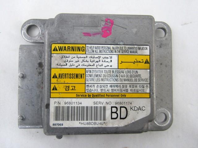 KIT AIRBAG KOMPLET OEM N. 403 KIT AIRBAG COMPLETO ORIGINAL REZERVNI DEL CHEVROLET MATIZ M200 (2005 - 2010) BENZINA/GPL LETNIK 2008