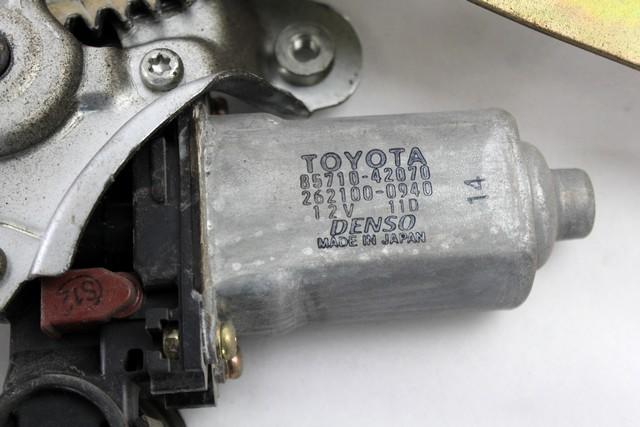 MEHANIZEM DVIGA ZADNJIH STEKEL  OEM N. 16252 SISTEMA ALZACRISTALLO PORTA POSTERIORE ELETT ORIGINAL REZERVNI DEL TOYOTA RAV 4 A2 MK2 (2000 - 2006) DIESEL LETNIK 2003