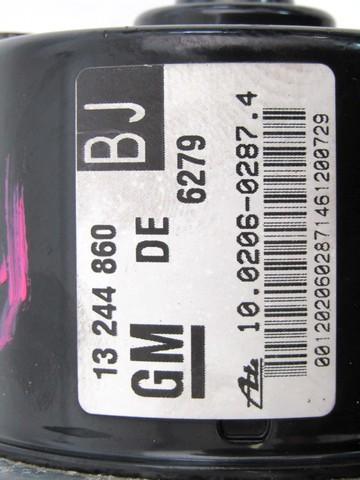 ABS AGREGAT S PUMPO OEM N. 13244860 ORIGINAL REZERVNI DEL OPEL ZAFIRA B A05 M75 R (04/2008 - 2011) BENZINA/METANO LETNIK 2011