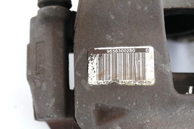 SPREDNJE DESNE ZAVORNE CELJUSTI  OEM N. 9658300280 ORIGINAL REZERVNI DEL CITROEN C4 MK1 / COUPE L LC (2004 - 08/2009) DIESEL LETNIK 2007
