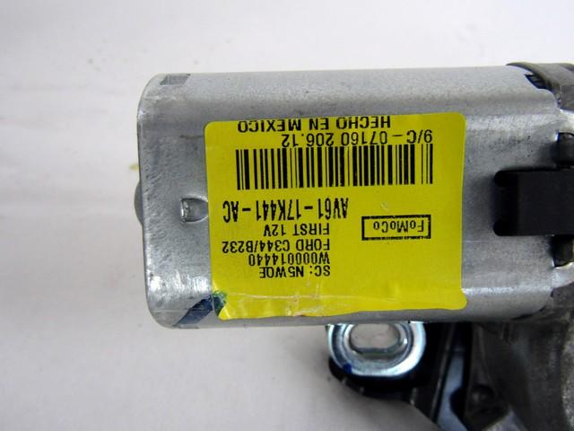 MOTORCEK ZADNJEGA BRISALCA OEM N. AV61-17K441-AC ORIGINAL REZERVNI DEL FORD CMAX GRAND CMAX MK2 DXA-CB7 DXA-CEU (2010 - 03/2015) DIESEL LETNIK 2012