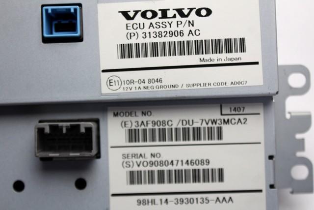 NAVIGCIJA  OEM N. 31382906 ORIGINAL REZERVNI DEL VOLVO V40 MK1 525 526 (2012 - 2016)DIESEL LETNIK 2014