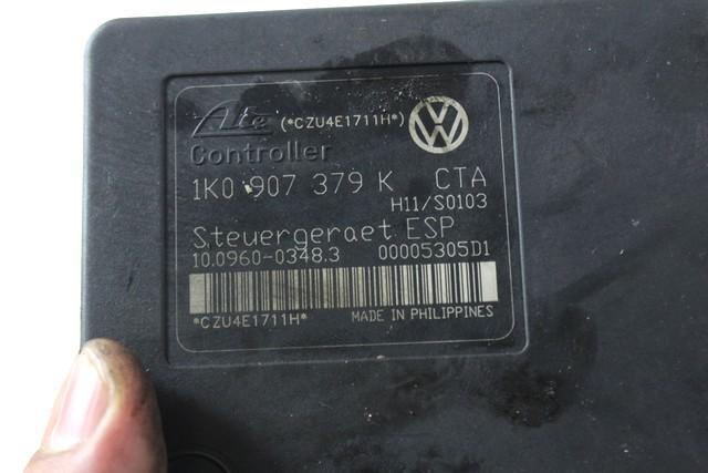 ABS AGREGAT S PUMPO OEM N. 1K0614517H ORIGINAL REZERVNI DEL VOLKSWAGEN GOLF V 1K1 1K5 MK5 BER/SW (02/2004-11/2008) DIESEL LETNIK 2004