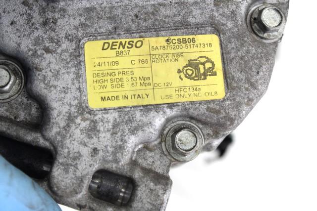 KOMPRESOR KLIME  OEM N. 51747318 ORIGINAL REZERVNI DEL LANCIA Y YPSILON 843 R (2006 - 2011) BENZINA/GPL LETNIK 2010