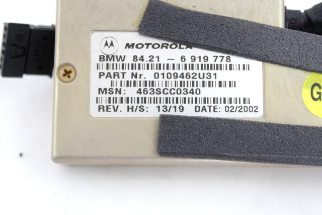 RACUNALNIK TELEFONA  OEM N. 84216919778 ORIGINAL REZERVNI DEL BMW SERIE 3 E46 BER/SW/COUPE/CABRIO (1998 - 2002) BENZINA LETNIK 2002