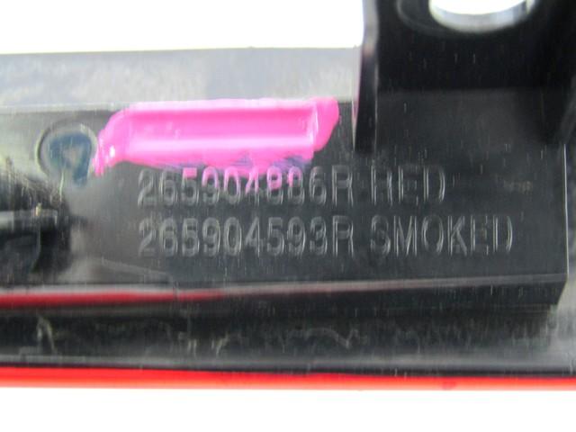 TRETJA ZAVORNA LUC OEM N. 265904886R ORIGINAL REZERVNI DEL RENAULT CLIO BH KH MK4 (2012 - 2019)DIESEL LETNIK 2013