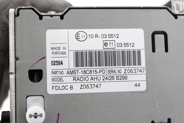 RADIO CD / OJACEVALNIK / IMETNIK HIFI OEM N. AM5T-18C815-PD ORIGINAL REZERVNI DEL FORD FIESTA CB1 CNN MK6 R (2012 - 2017)DIESEL LETNIK 2013