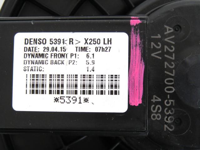 VENTILATOR  KABINE  OEM N. AV272700-5392 ORIGINAL REZERVNI DEL JAGUAR XF X250 MK1 R (2011 - 2015)DIESEL LETNIK 2015