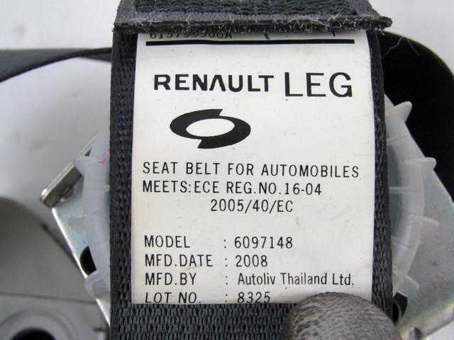 VARNOSTNI PAS OEM N. 88845JZ10A ORIGINAL REZERVNI DEL RENAULT KOLEOS HY MK1 (2008 - 2011) DIESEL LETNIK 2008