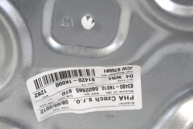 MEHANIZEM DVIGA ZADNJIH STEKEL  OEM N. 2557 SISTEMA ALZACRISTALLO PORTA POSTERIORE ELETTR ORIGINAL REZERVNI DEL HYUNDAI IX20 JC (DAL 2010)BENZINA LETNIK 2012