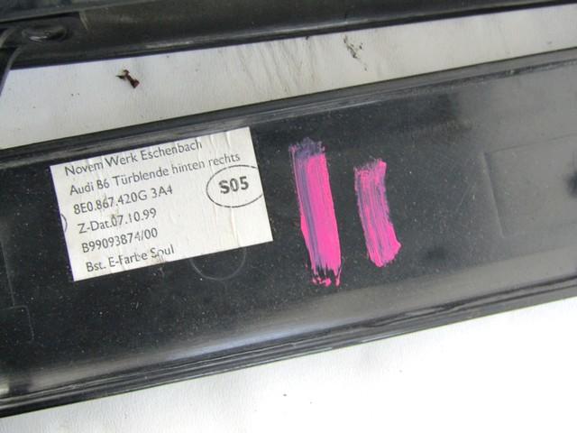 OKRASNE LETVICE VRAT  OEM N. 8E0867420G ORIGINAL REZERVNI DEL AUDI A4 B6 8E2 8E5 BER/SW (2001 - 2005) DIESEL LETNIK 2001