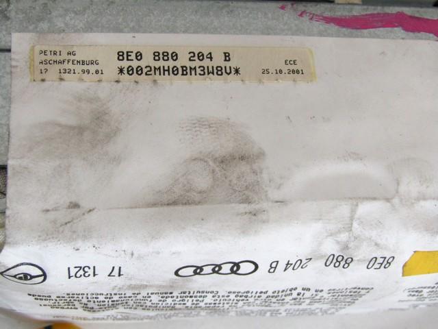 KIT AIRBAG KOMPLET OEM N. 15511 KIT AIRBAG COMPLETO ORIGINAL REZERVNI DEL AUDI A4 B6 8E2 8E5 BER/SW (2001 - 2005) DIESEL LETNIK 2001