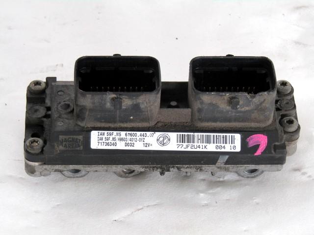 OSNOVNA KRMILNA ENOTA DDE / MODUL ZA VBRIZGAVANJE OEM N. 71736340 ORIGINAL REZERVNI DEL LANCIA Y 840 R (2000 - 2003) BENZINA LETNIK 2001