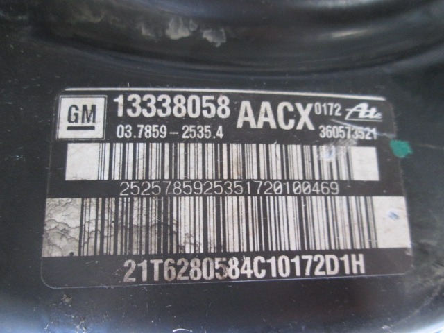 SERVO OJACEVALNIK ZAVOR OEM N. 36057352121T6820584C10172D1H ORIGINAL REZERVNI DEL OPEL ASTRA J P10 5P/3P/SW (2010 - 2015) DIESEL LETNIK 2010