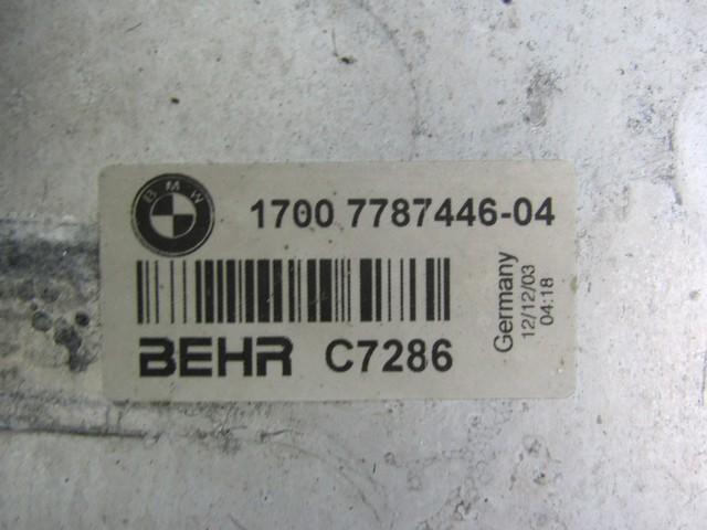 HLADILNIK INTERCOOLER OEM N. 17007787446 ORIGINAL REZERVNI DEL BMW SERIE 5 E60 E61 (2003 - 2010) DIESEL LETNIK 2004