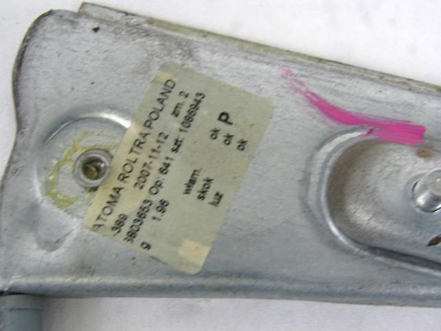 ROCNI SISTEM ZA DVIGOVANJE ZADNJEGA STEKLA  OEM N. 46803653 ORIGINAL REZERVNI DEL FIAT PANDA 169 (2003 - 08/2009) BENZINA/METANO LETNIK 2007