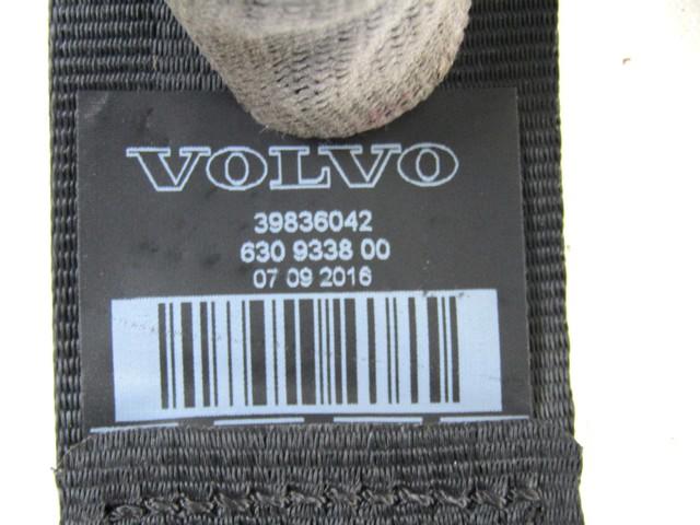 SAMOZATEZNI VARNOSTNI PAS OEM N. 39836042 ORIGINAL REZERVNI DEL VOLVO V90 MK2 (DAL 2016)DIESEL LETNIK 2016