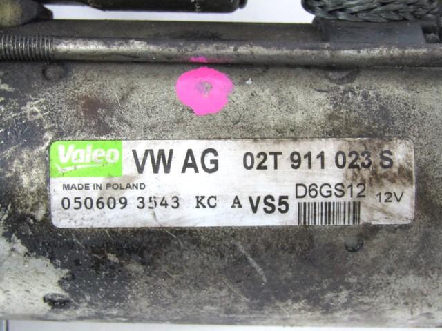 ZAGANJAC MOTORJA  OEM N. 02T911023S ORIGINAL REZERVNI DEL SEAT IBIZA 6J5 6P1 MK4 BER/SW (2008 - 2012)BENZINA LETNIK 2009