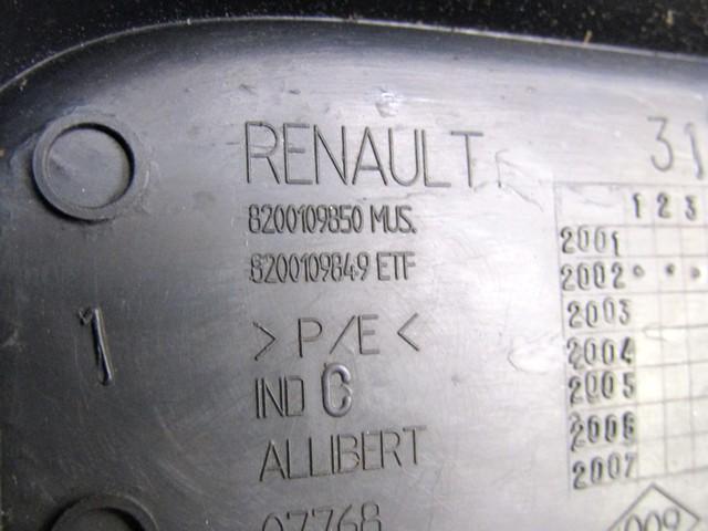 ZADNJI PRIKLJUCEK TUNELA  OEM N. 8200109850 ORIGINAL REZERVNI DEL RENAULT CLIO BB CB MK2 R / CLIO STORIA (05/2001 - 2012) BENZINA LETNIK 2002