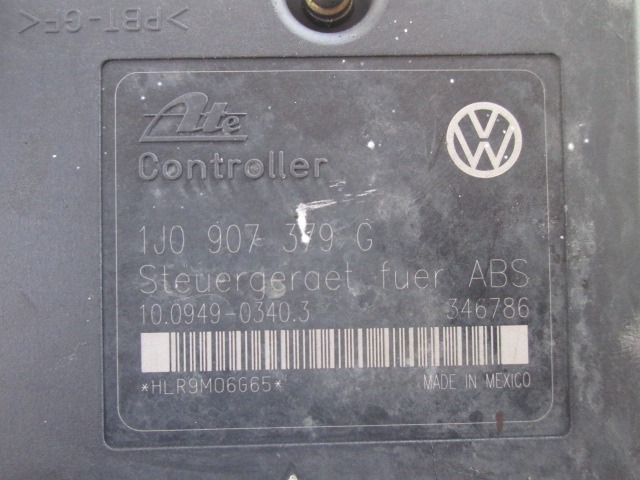 ABS AGREGAT S PUMPO OEM N. 7M0614111B ORIGINAL REZERVNI DEL VOLKSWAGEN SHARAN 7M8 7M9 7M6 (1995 - 6/2000)DIESEL LETNIK 2000