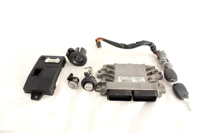 KOMPLET ODKLEPANJE IN VZIG  OEM N. 7197 KIT ACCENSIONE AVVIAMENTO ORIGINAL REZERVNI DEL DACIA SANDERO MK1 (2008 - 2012) BENZINA/GPL LETNIK 2009