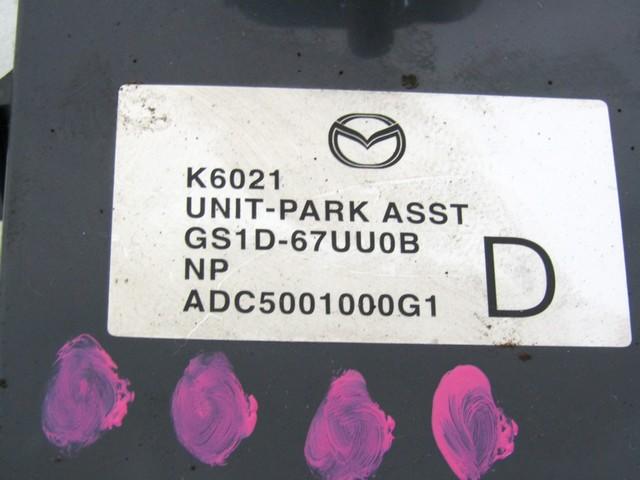 ECU PARKIRNI SENZORJI OEM N. GS1D-67UU0B ORIGINAL REZERVNI DEL MAZDA 6 GH (2008 - 2013) DIESEL LETNIK 2009