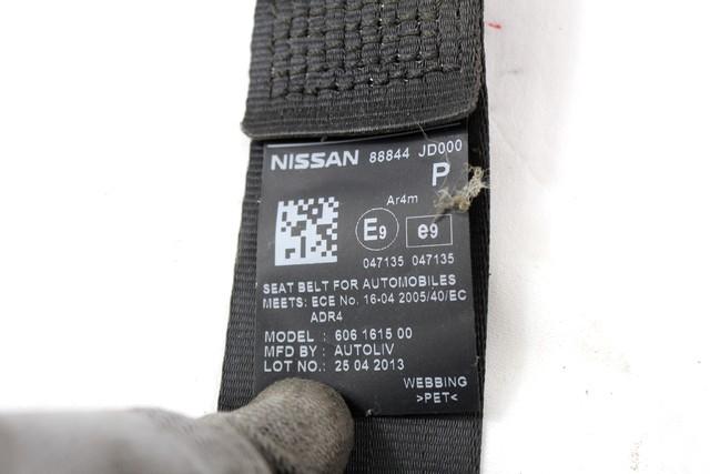VARNOSTNI PAS OEM N. 88844JD000 ORIGINAL REZERVNI DEL NISSAN QASHQAI J10E (03/2010 - 2013) DIESEL LETNIK 2013