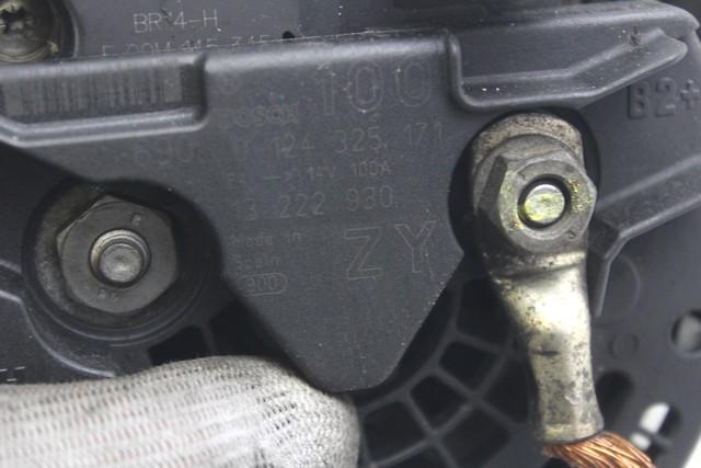 ALTERNATOR OEM N. 13222930 ORIGINAL REZERVNI DEL OPEL CORSA D S07 (2006 - 2011) BENZINA LETNIK 2006