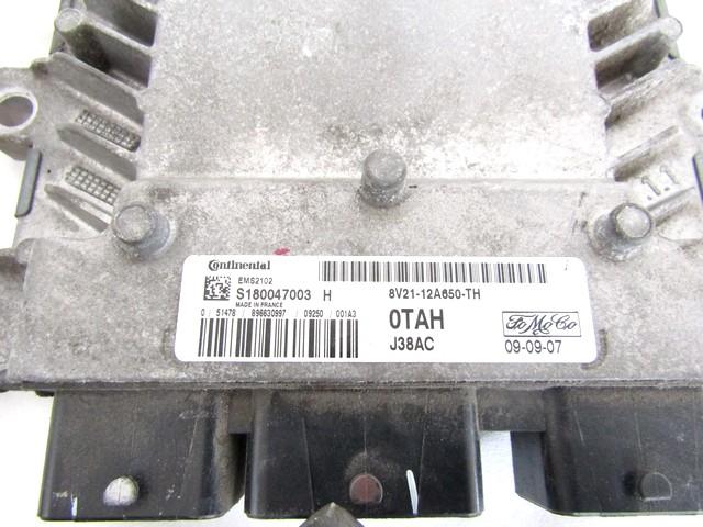 KOMPLET ODKLEPANJE IN VZIG  OEM N. 33333 KIT ACCENSIONE AVVIAMENTO ORIGINAL REZERVNI DEL FORD FIESTA CB1 CNN MK6 (09/2008 - 11/2012) BENZINA/GPL LETNIK 2009