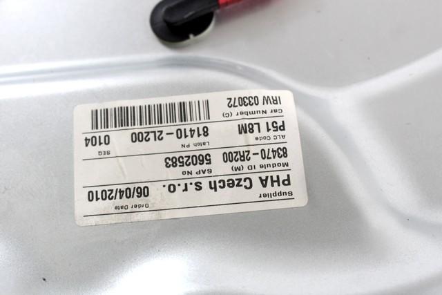 ROCNI SISTEM ZA DVIGOVANJE ZADNJEGA STEKLA  OEM N. 834712L200 ORIGINAL REZERVNI DEL HYUNDAI I30 FD MK1 (2007 - 2011)DIESEL LETNIK 2010