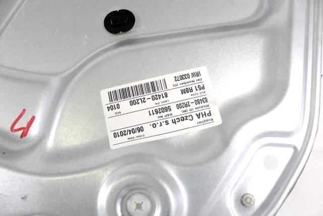 ROCNI SISTEM ZA DVIGOVANJE ZADNJEGA STEKLA  OEM N. 834812L200 ORIGINAL REZERVNI DEL HYUNDAI I30 FD MK1 (2007 - 2011)DIESEL LETNIK 2010