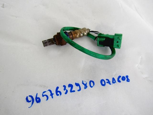 SONDA LAMBDA  OEM N. 9657632980 ORIGINAL REZERVNI DEL PEUGEOT 206 PLUS T3E 2EK 2AC (2009 - 2012) BENZINA/GPL LETNIK 2010