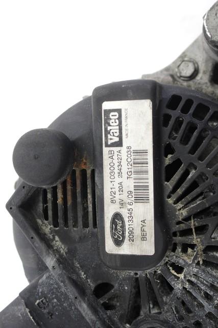 ALTERNATOR OEM N. 8V21-10300-AB ORIGINAL REZERVNI DEL FORD FIESTA CB1 CNN MK6 (09/2008 - 11/2012) DIESEL LETNIK 2009