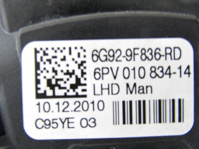 PEDALI OEM N. 6G929F836RD ORIGINAL REZERVNI DEL FORD MONDEO BA7 MK3 R BER/SW (2010 - 2014) DIESEL LETNIK 2011