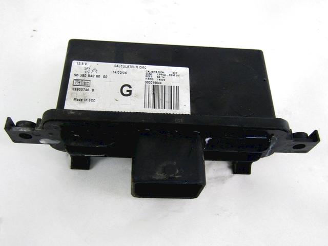 RACUNALNIK ZAROMETOV OEM N. 9658054280 ORIGINAL REZERVNI DEL CITROEN C4 MK1 / COUPE L LC (2004 - 08/2009) DIESEL LETNIK 2006