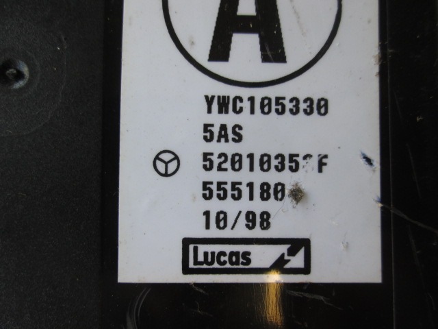 RACUNALNIK AVTOALARMA/BLOKADA MOTORJA OEM N. 555180 ORIGINAL REZERVNI DEL MG F (03/1996 - 03/2002)BENZINA LETNIK 1997