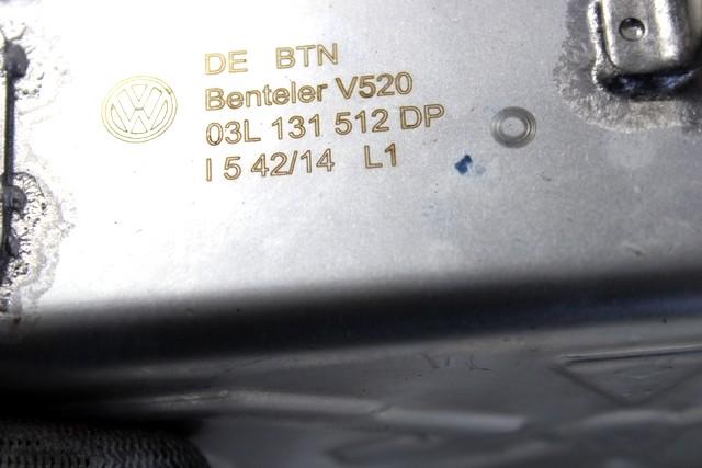 EGR VENTIL/IZMENJALNIK OEM N. 03L131512DP ORIGINAL REZERVNI DEL VOLKSWAGEN POLO 6R1 6C1 (06/2009 - 02/2014) DIESEL LETNIK 2009