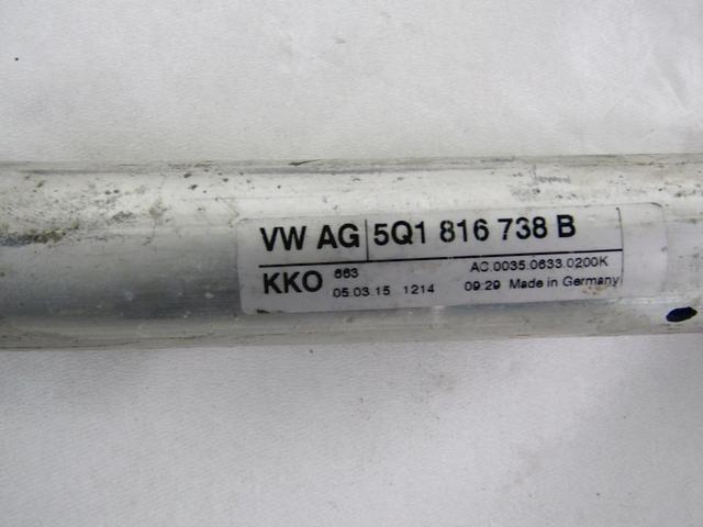 PRIKLJUCKI A/C / HLADILNE LINIJE OEM N. 5Q0820741B ORIGINAL REZERVNI DEL VOLKSWAGEN GOLF VII 5G1 BQ1 BE1 BE2 BA5 BV5 MK7 (2012 - 2017)DIESEL LETNIK 2013