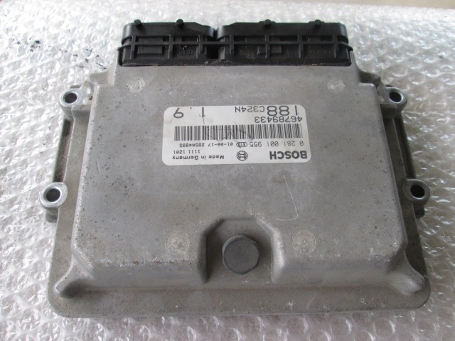 OSNOVNA KRMILNA ENOTA DDE / MODUL ZA VBRIZGAVANJE OEM N. 281001955 ORIGINAL REZERVNI DEL FIAT PUNTO 188 188AX MK2 (1999 - 2003) DIESEL LETNIK 2001