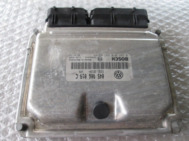 OSNOVNA KRMILNA ENOTA DDE / MODUL ZA VBRIZGAVANJE OEM N. 281010697 ORIGINAL REZERVNI DEL VOLKSWAGEN POLO 9N (10/2001 - 2005) DIESEL LETNIK 2002