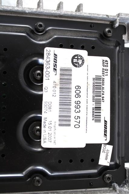 OJACEVALEC AVDIO/RADIO ENOTA  OEM N. 606993570 ORIGINAL REZERVNI DEL ALFA ROMEO GT 937 (2003 - 2010) BENZINA LETNIK 2007