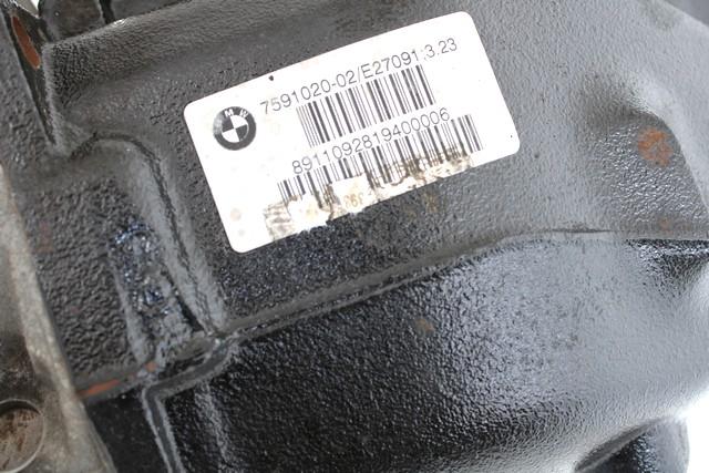 ZADNJI DIFERENCIAL OEM N. 7591020 ORIGINAL REZERVNI DEL BMW SERIE 1 BER/COUPE/CABRIO E81/E82/E87/E88 LCI R (2007 - 2013) DIESEL LETNIK 2011