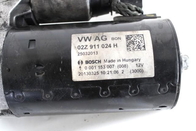 ZAGANJAC MOTORJA  OEM N. 02Z911024H ORIGINAL REZERVNI DEL SKODA YETI 5L (7/2009 - 10/2013)DIESEL LETNIK 2013