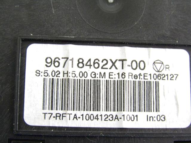 KONTROLNA ENOTA KLIMATSKE NAPRAVE / AVTOMATSKA KLIMATSKA NAPRAVA OEM N. 96718462XT ORIGINAL REZERVNI DEL PEUGEOT 308 4A 4B 4C 4E 4H MK1 BER/SW/CC (2007 - 2013) DIESEL LETNIK 2010