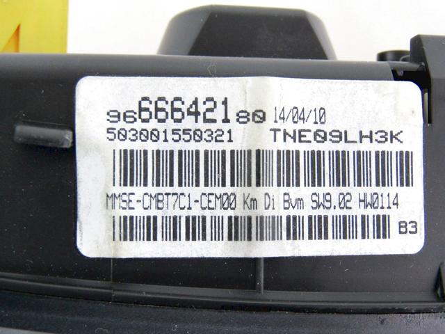 KILOMETER STEVEC OEM N. 9666642180 ORIGINAL REZERVNI DEL PEUGEOT 308 4A 4B 4C 4E 4H MK1 BER/SW/CC (2007 - 2013) DIESEL LETNIK 2010