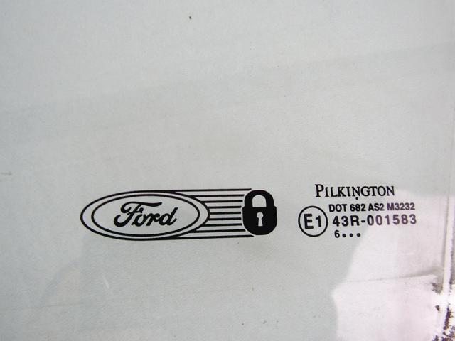 STEKLO SPREDNJIH LEVIH VRAT OEM N. 1336303 ORIGINAL REZERVNI DEL FORD FIESTA JH JD MK5 R (2005 - 2008) DIESEL LETNIK 2006